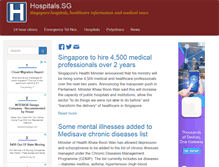 Tablet Screenshot of hospitals.sg